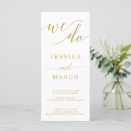 Elegante Minimal Gold Hochzeiten - wir tun Programm