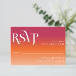 Elegante Minimal RSVP Karte