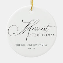 Elegante Minimal Script Einfachste Weihnachtsgrüße