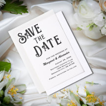 Elegante Minimal Script Save the Date Hochzeit
