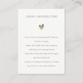 Elegante Minimal Simple Blush Silver Juwelierpfleg Visitenkarte