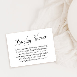 Elegante, minimale Brautdisplay-Geschenkkarte für  Begleitkarte