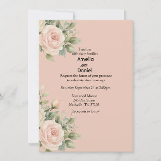 Elegante minimale Eukalyptus-Hochzeitseinladung Einladung