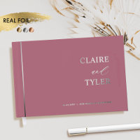 Elegante, minimale Hochzeit auf dem Real Foil und 