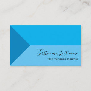 Elegante minimale indigoblaue Dreiecksformen Visitenkarte