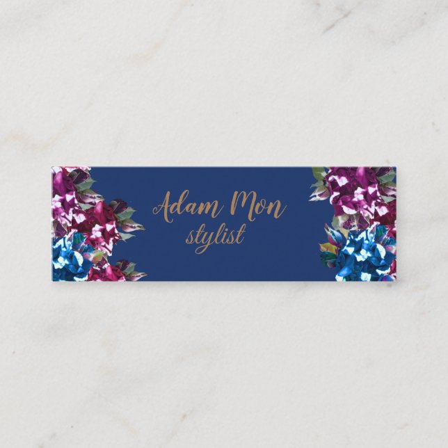 Elegante, minimale Mini-Visitenkarte Mini Visitenkarte (Vorderseite)