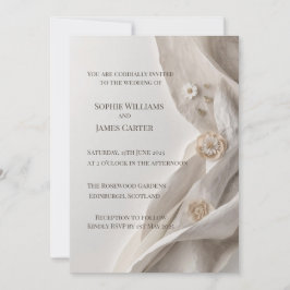Elegante minimale typografische Hochzeit Einladung