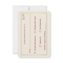 Elegante Minimale UAWG Wedding Card