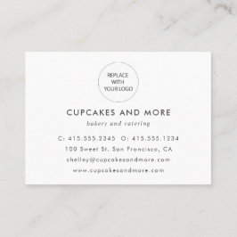 Elegante Minimalistisch Dankeschön Business Card Visitenkarte