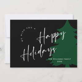 Elegante Minimalistisch Golden Christmas Gruß Feiertagskarte