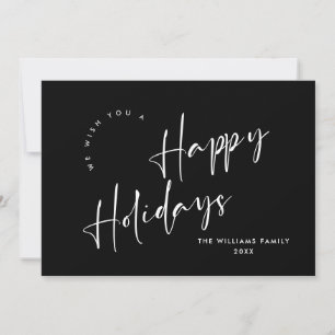 Elegante Minimalistisch Golden Christmas Gruß Feiertagskarte