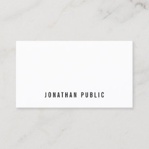 Elegante Minimalistische Berufliche Moderne Schlic Visitenkarte