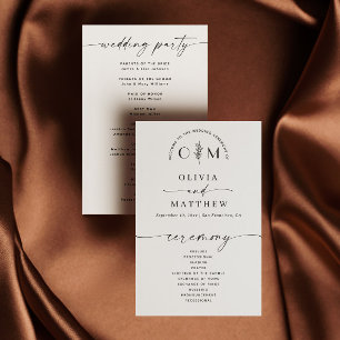 Elegante Minimalistische Blumenhochzeit Skriptpr