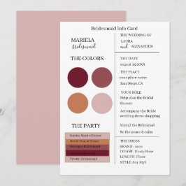 Elegante Minimalistische Dusty Rose Einladung