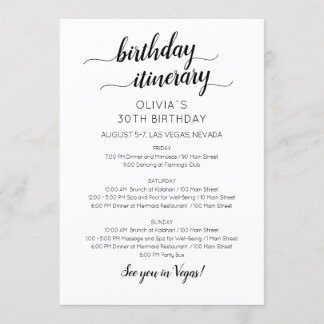 Elegante Minimalistische Einladung zum Geburtstag