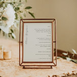 Elegante Minimalistische Elfenbeinschrift Custom W Menükarte<br><div class="desc">Custom Elegante Minimalistische Ivory Cream Calligraphy Wedding Menu</div>