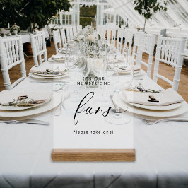 Elegante Minimalistische Fans der ersten Ehe aus H Acrylschild