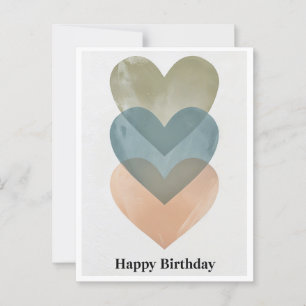 Elegante Minimalistische Geburtstagskarte mit Über Postkarte