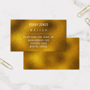 Elegante minimalistische goldene Metallgeschäftska