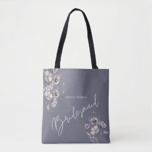 Elegante minimalistische graue Wasserfarbe Brautju Tasche