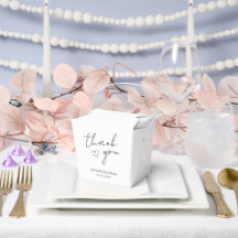 Elegante minimalistische Hochzeit Danke
