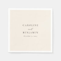 Elegante Minimalistische Hochzeit der Creme Callig