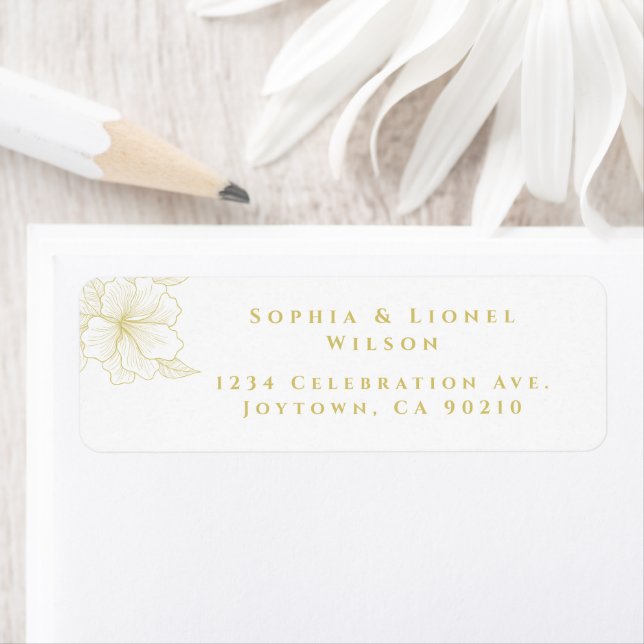 Elegante Minimalistische Hochzeit der Goldenen Flo (Insitu)