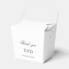 Elegante, minimalistische Hochzeit Geschenkschachtel