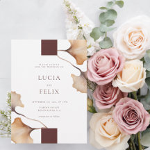 Elegante Minimalistische Hochzeit im Herbst