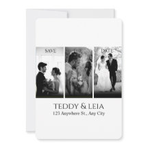 Elegante Minimalistische Hochzeit in Schwarz und W