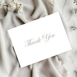 Elegante Minimalistische Hochzeit Vielen Dank Dankeskarte