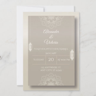 Elegante minimalistische Hochzeits-Einladungsvorla Einladung
