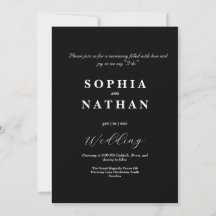 Elegante Minimalistische Hochzeitseinladung
