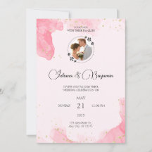 Elegante Minimalistische Hochzeitseinladung mit Go