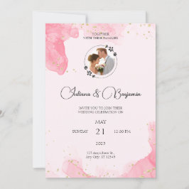 Elegante Minimalistische Hochzeitseinladung mit Go Einladung