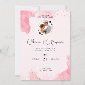 Elegante Minimalistische Hochzeitseinladung mit Go Einladung