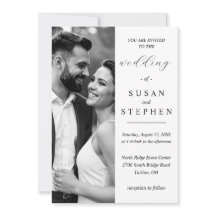 Elegante minimalistische Hochzeitseinladungskarte