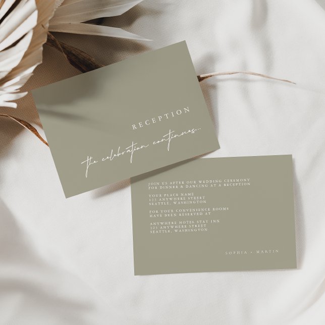 Elegante Minimalistische Hochzeitskarten RSVP Karte (Von Creator hochgeladen)