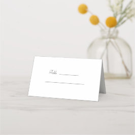 Elegante Minimalistische Hochzeitsstimmung Platzka Platzkarte