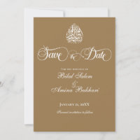 Elegante minimalistische islamische Hochzeit rette