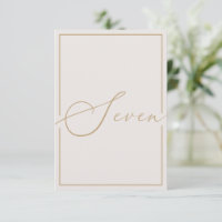 Elegante Minimalistische ivorische Kalligrafie-Tis
