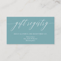 Elegante Minimalistische Kalligrafie Aquamarine Ge