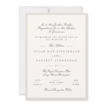 Elegante minimalistische Kalligrafie-Hochzeit