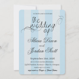 Elegante minimalistische Kalligrafie-Hochzeitseinl Einladung