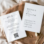 Elegante Minimalistische Kalligrafie Schwarz-weiß  Einladung<br><div class="desc">Für weitere Anpassungen klicken Sie bitte auf den Link "Weitere Anpassung" und verwenden Sie unser Design-Tool,  um diese Vorlage zu ändern. Wenn Sie Hilfe oder passende Artikel benötigen,  kontaktieren Sie mich bitte.</div>