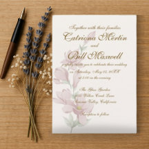 Elegante Minimalistische klassische Hochzeitseinla