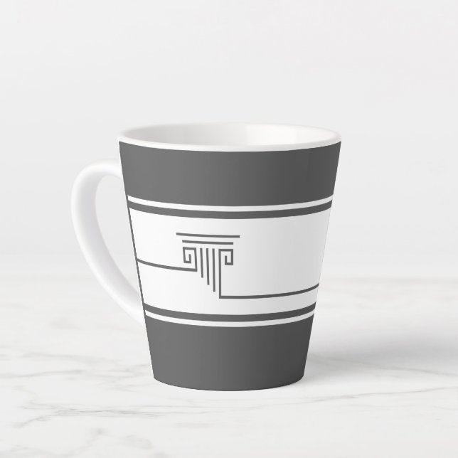 Elegante minimalistische Latte-Tasse Milchtasse (Linke Ecke)