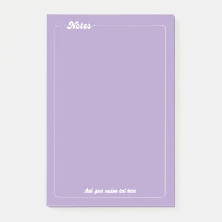 Elegante Minimalistische, Lila anpassbare Post-it Klebezettel