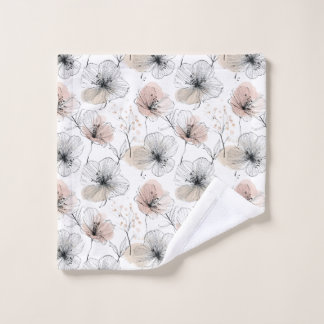 Elegante Minimalistische Linie Kunst, Dichtung und Waschlappen