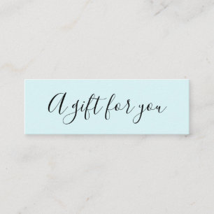 Elegante minimalistische moderne Discount-Karte Mini Visitenkarte